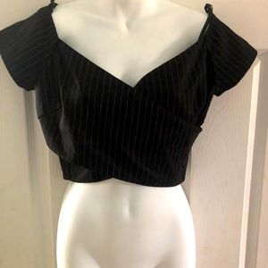 Bebe pinstripe shirt brand new